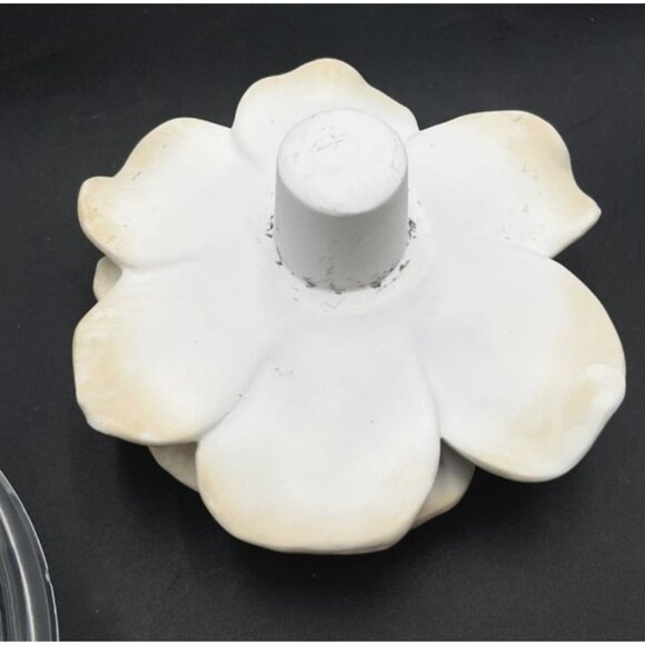 Zodax Dream Crystal Edition Aroma Diffuser Porcelain White Flower 7"L - Picture 3 of 8